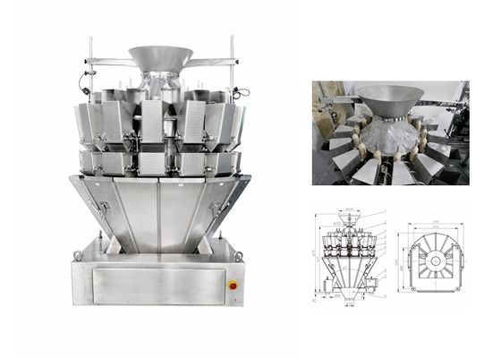 Timing Hopper 14 Head Multihead Weigher Screw Feeding