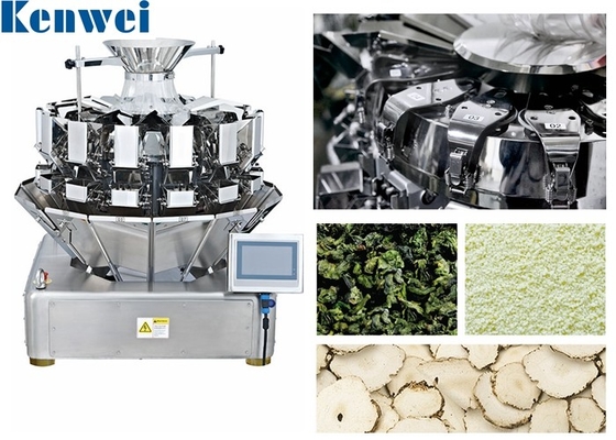 High Precision Coffee Beans Mini 10 Head Multihead Weigher For Small Granules