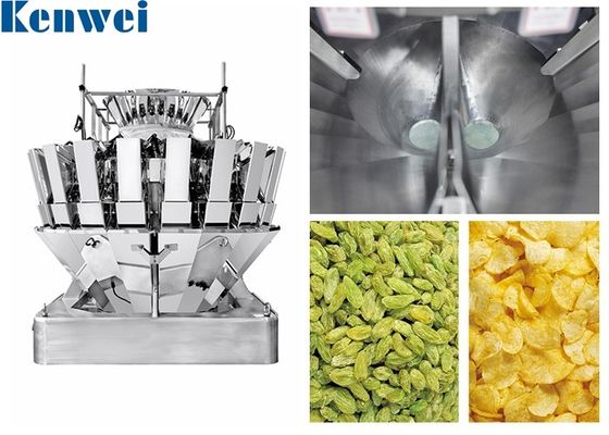 High Speed 20 Heads Oatmeal Multihead Weigher 1.6L / 2.5l For Mixing Nuts