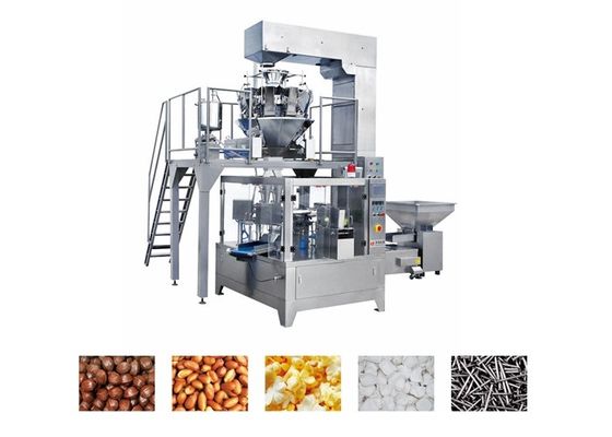 Double Vibrator Feeder Fully Automatic Pouch Packaging Machine 100P/M